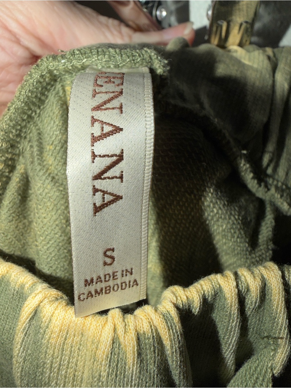 Zenana Outfitters French Terry Olive Wash Flare Drawstring Pants NWOT - Picture 8 of 10